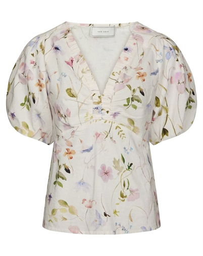 Neo Noir - Irina Flower Bluse - Off White